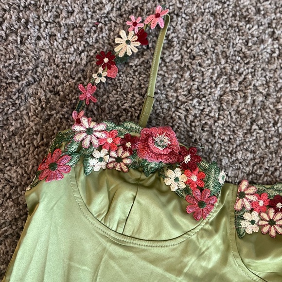 Y2K Spaghetti Strap Mini Dress size L - Picture 2 of 2